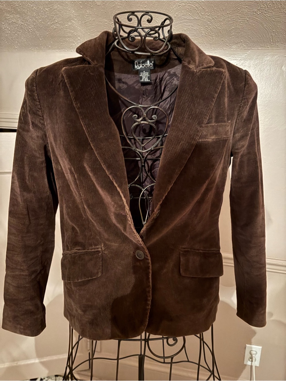 Rafaella Brown Corduroy Lightweight Jacket